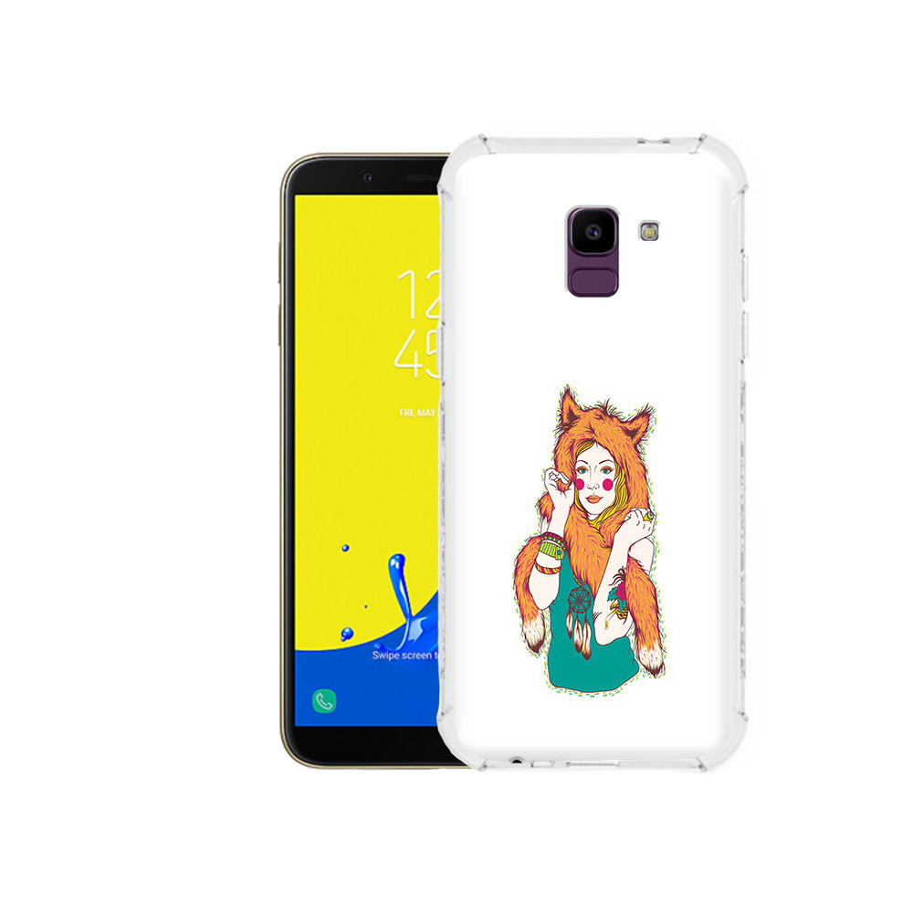 

Чехол MyPads Tocco для Samsung Galaxy J6 (2018) Девушка лиса, Прозрачный, Tocco