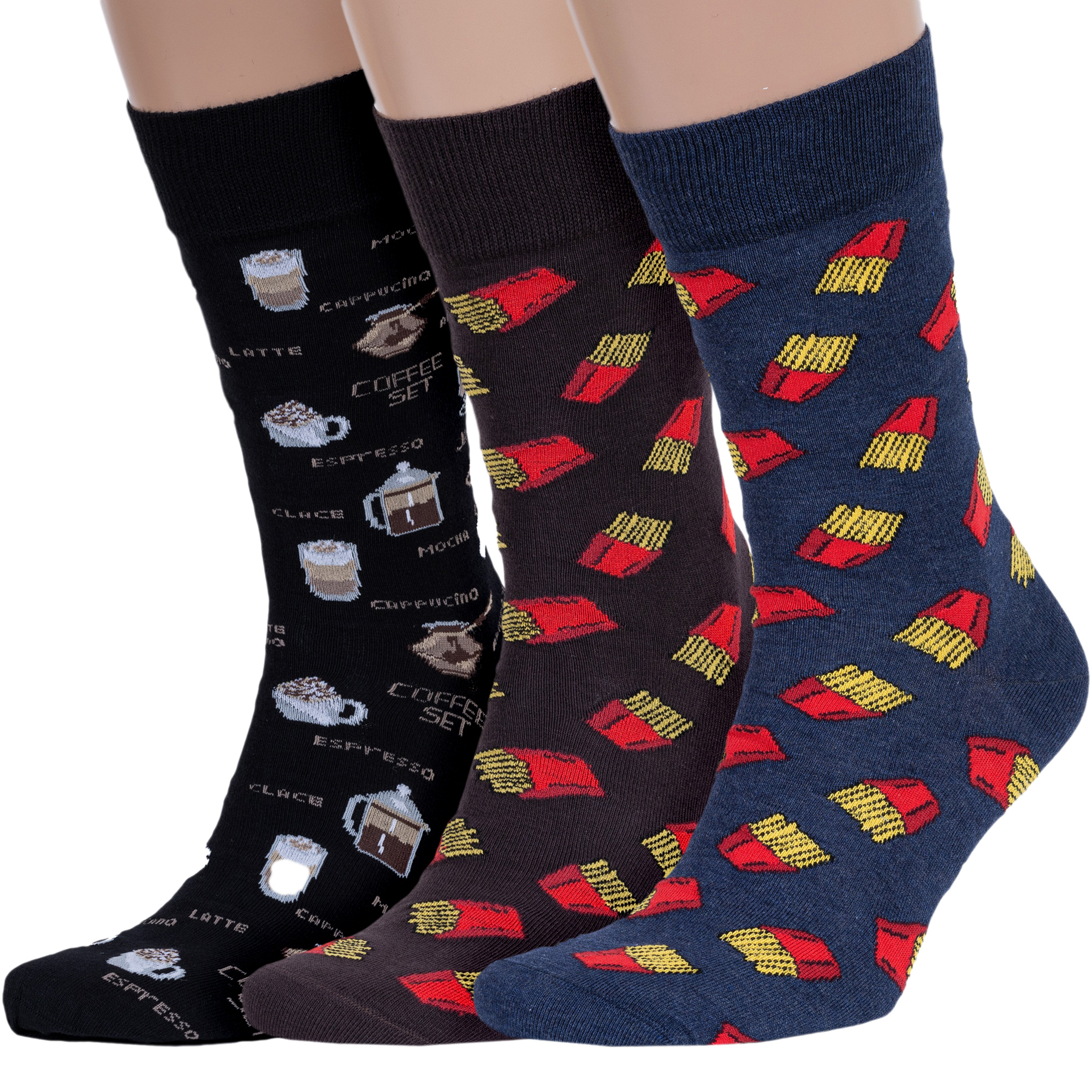 

Комплект носков мужских Rusocks 3-М3-1301М разноцветных 25-27, 3-М3-1301М