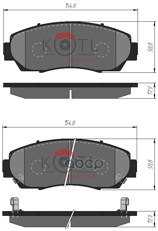 

Колодки Тормозные Дисковые Передние К-Т Changan Cs75 14- Haval F7/F7X 18- Honda Cr-V 06-