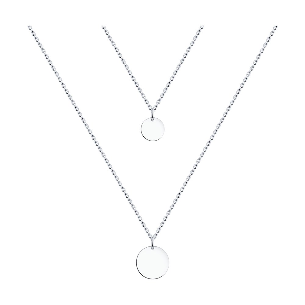 

Колье из серебра 40 см SKLV 94070422, 94070422