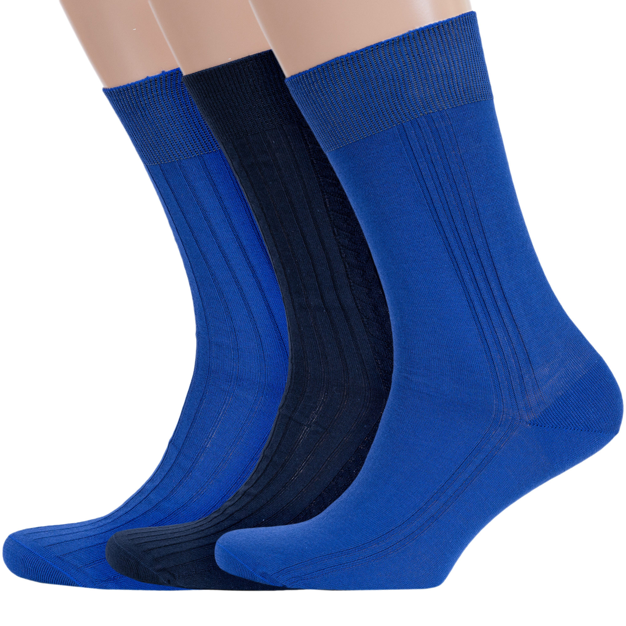 

Комплект носков мужских Rusocks 3-М3-11001 синих 25, Синий, 3-М3-11001