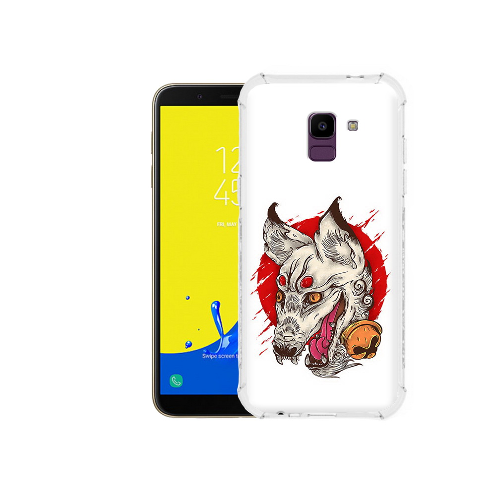 

Чехол MyPads Tocco для Samsung Galaxy J6 (2018) страшная собака, Прозрачный, Tocco