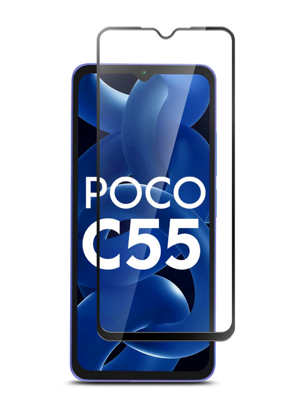 

Защитное стекло Brozo на Poco C55 на весь экран, POCO C55
