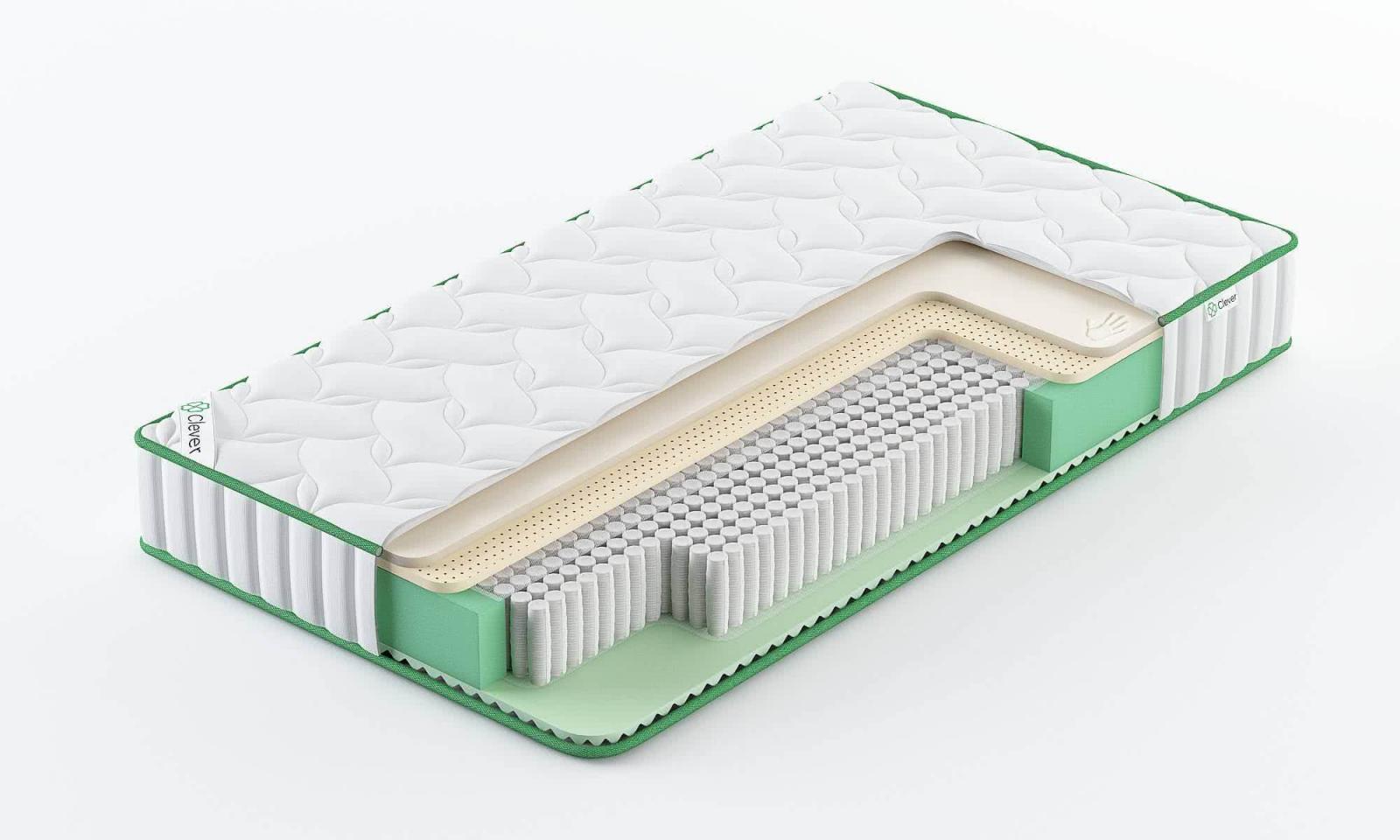

Матрас Clever Feel S1000 235x200, Белый, Feel S1000