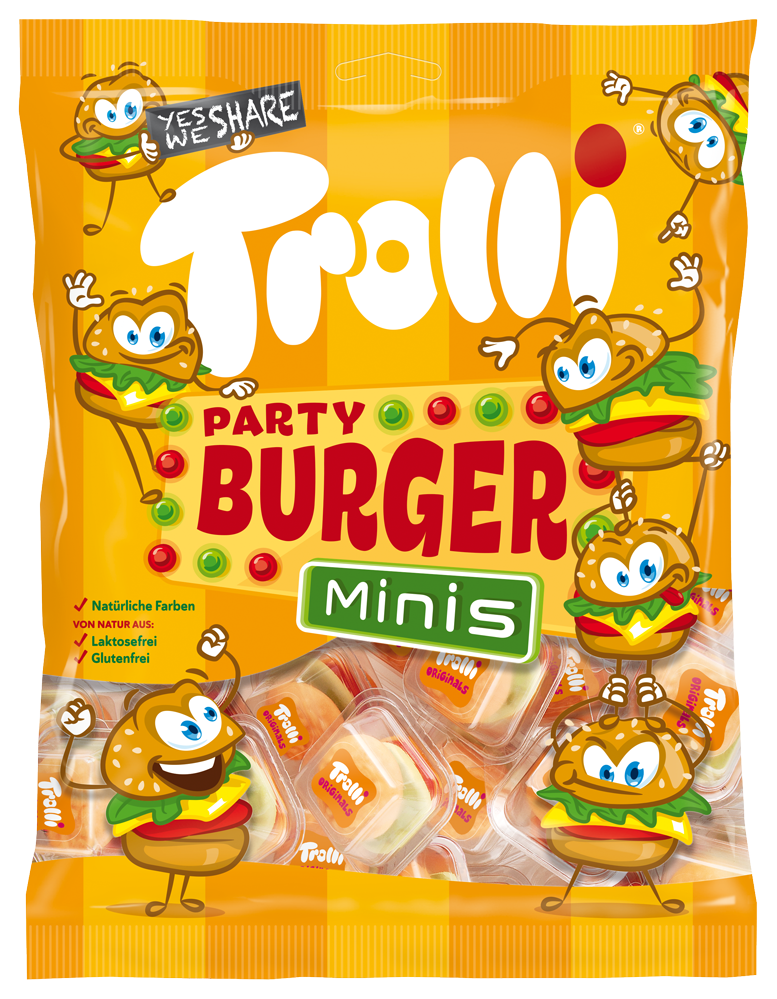 Мармелад Trolli Party Burger, бургер, 170 г