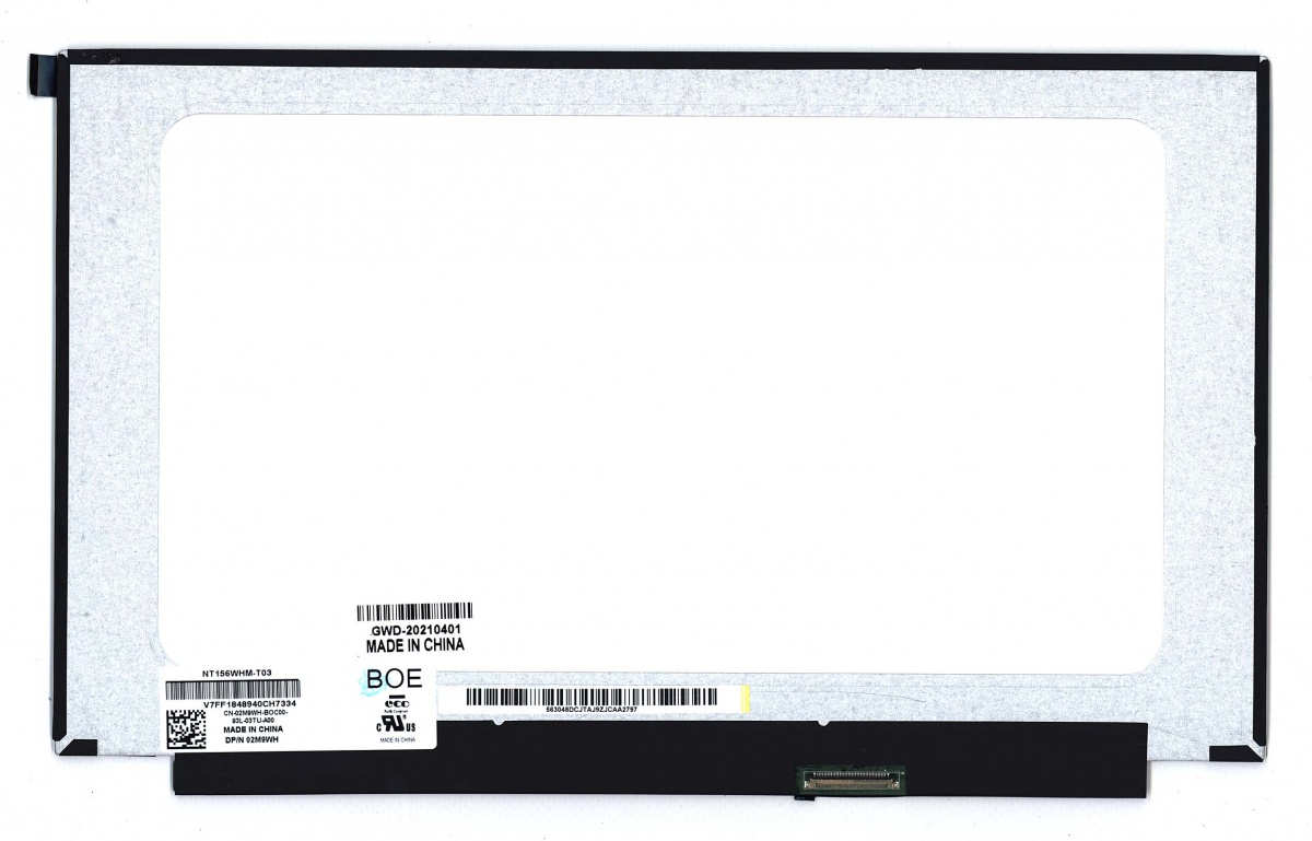 

Матрица OEM для ноутбука NT156WHM-T03 (100180559V), совместимая с p/n: NT156WHM-T03