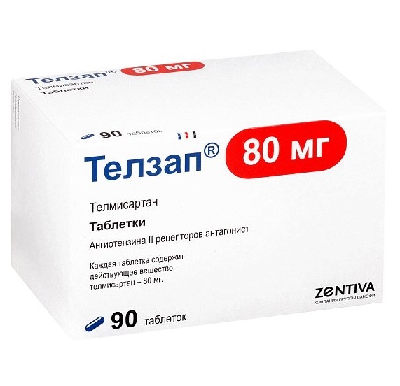 Купить Телзап таблетки 80 мг 90 шт., Sanofi Aventis