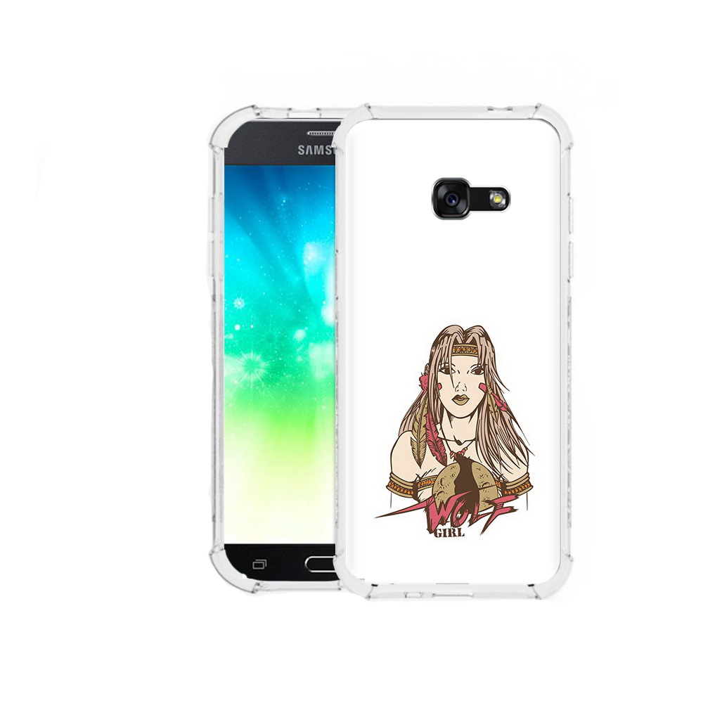 

Чехол MyPads Tocco для Samsung Galaxy A3 (2016) девушка волк, Прозрачный, Tocco