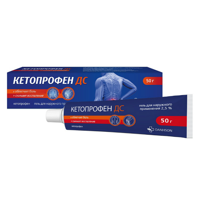 Кетопрофен ДС гель для наружного применения 2, 5% 50 г, ВетПром АД  - купить со скидкой