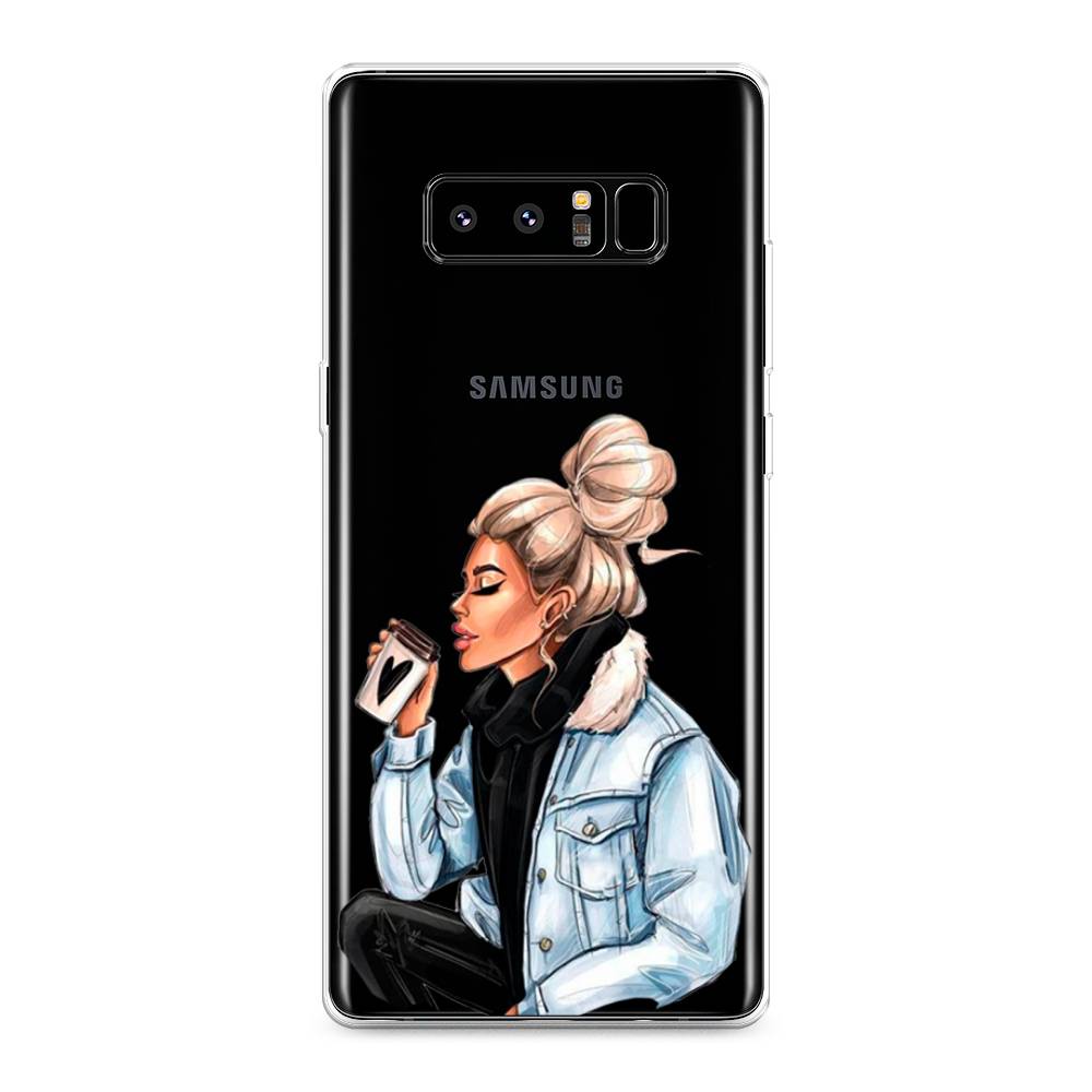 

Чехол Awog на Samsung Galaxy Note 8 "Cute girl", Коричневый;бежевый, 25250-7