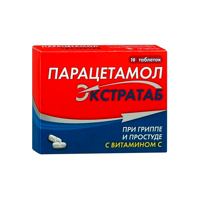 Купить Парацетамол Экстра таблетки 500 мг+150 мг 10 шт., Оболенское ФП