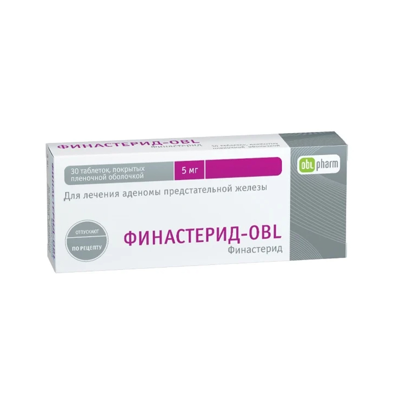 Купить Финастерид-OBL таблетки 5 мг 30 шт., Оболенское ФП