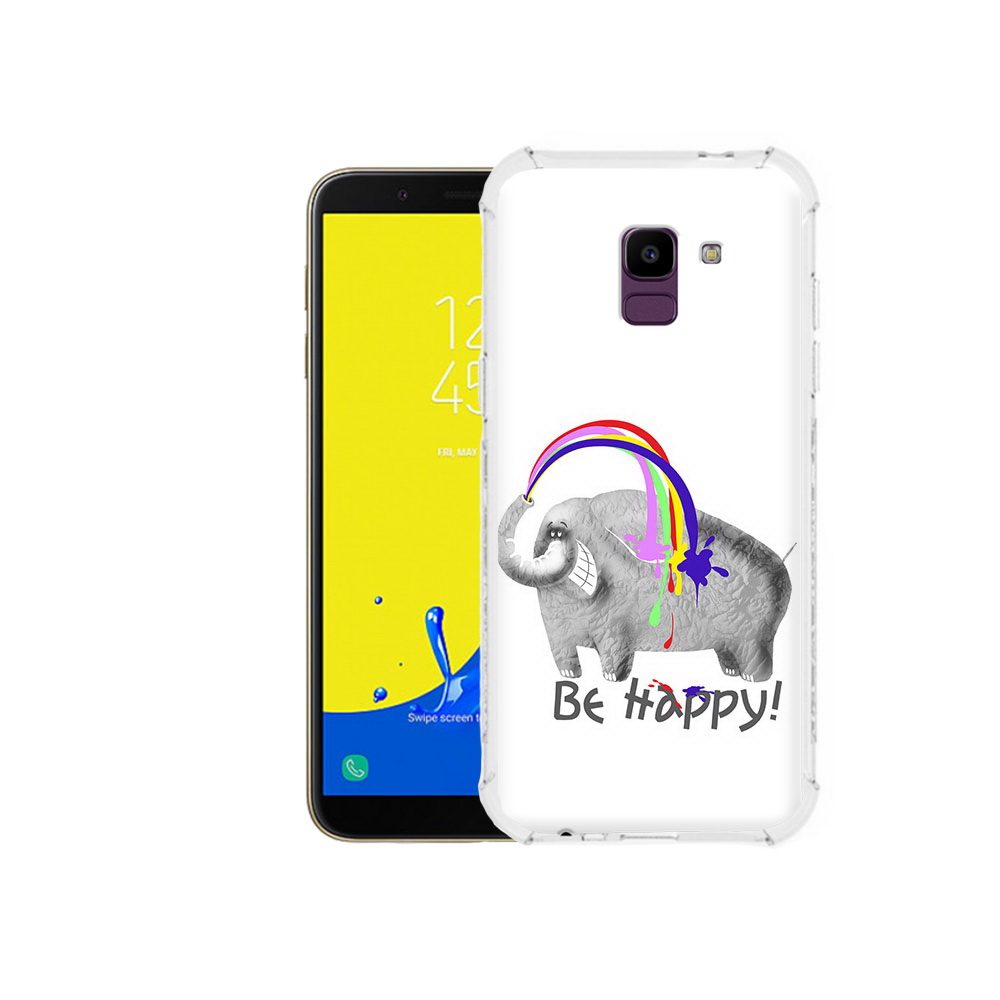 

Чехол MyPads Tocco для Samsung Galaxy J6 (2018) счастливый слон, Прозрачный, Tocco
