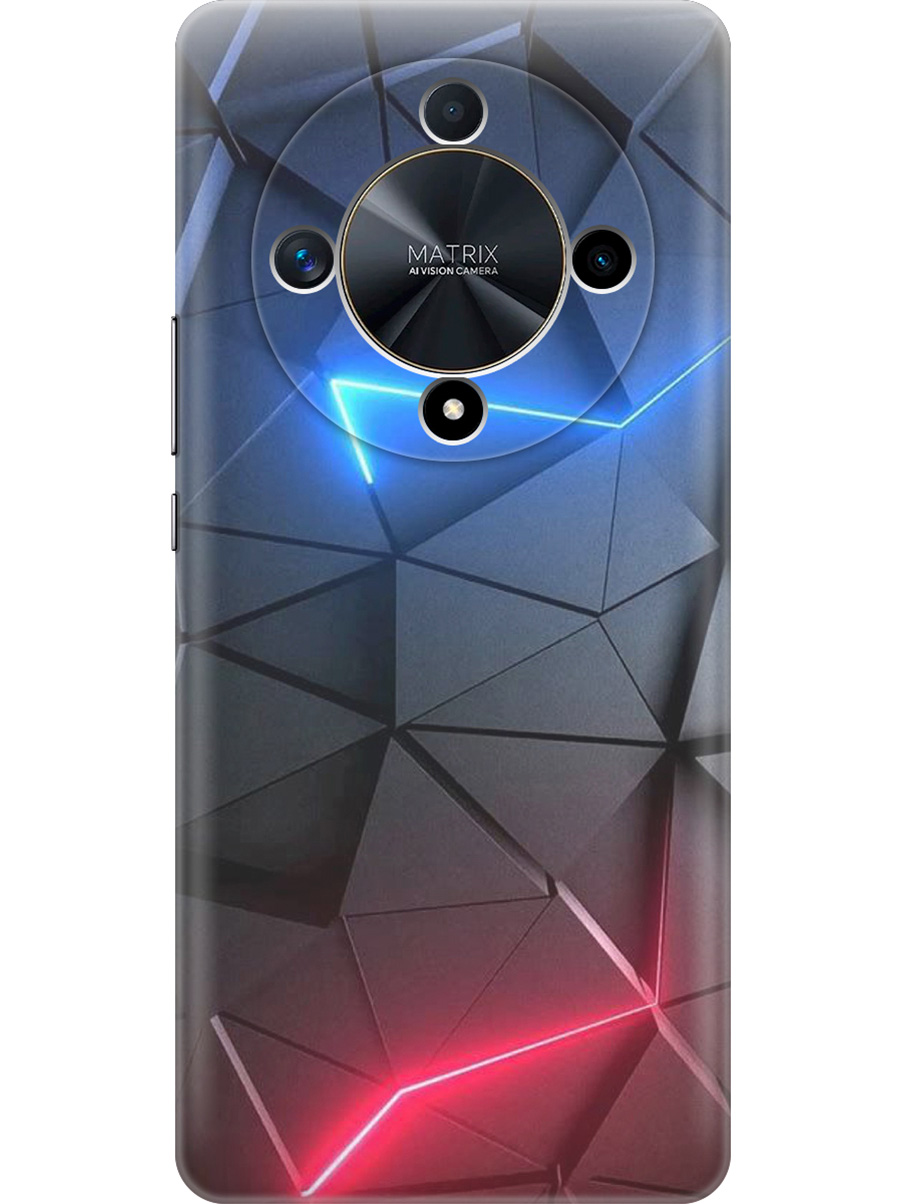 

Силиконовый чехол на Honor X9b / X50 с принтом "Графитовые грани", Прозрачный;серый;синий, 781974331