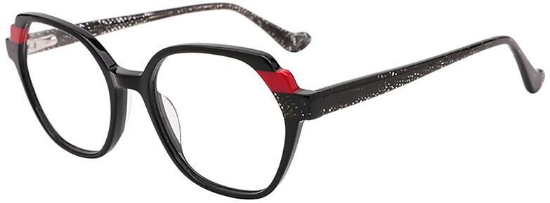 

Оправа для очков женская Glone WD4195 C1, black/red/black pattern, WD4195 C1