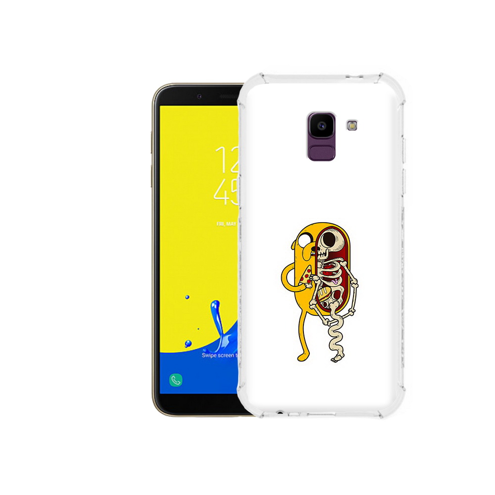 

Чехол MyPads Tocco для Samsung Galaxy J6 (2018) Джейк скелет, Прозрачный, Tocco
