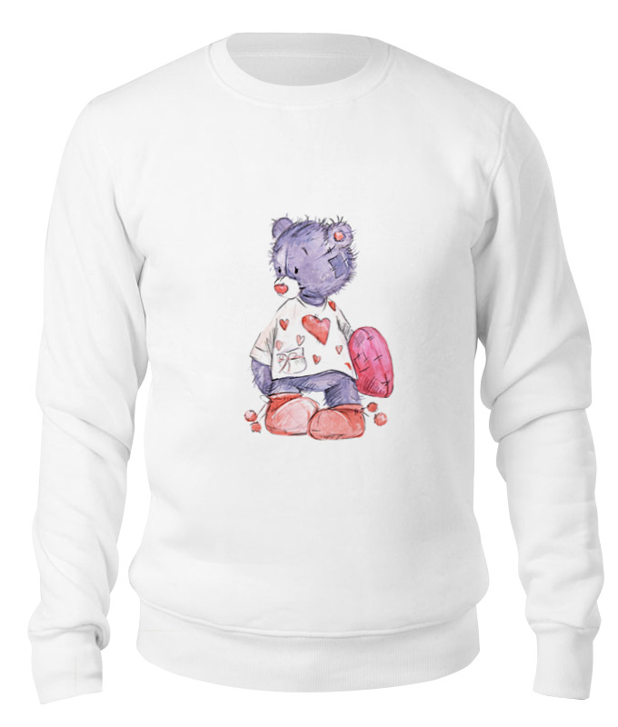 

Свитшот Printio Мишка белый 2XL, Мишка