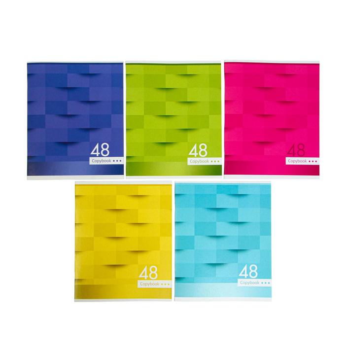 

Тетрадь 48 листов в клетку Calligrata "Мозаика", обложка мелованный картон, блок №2, белиз