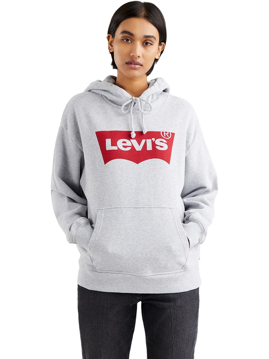 

Худи женское Levi's 18487-0020 серое XL, 18487-0020
