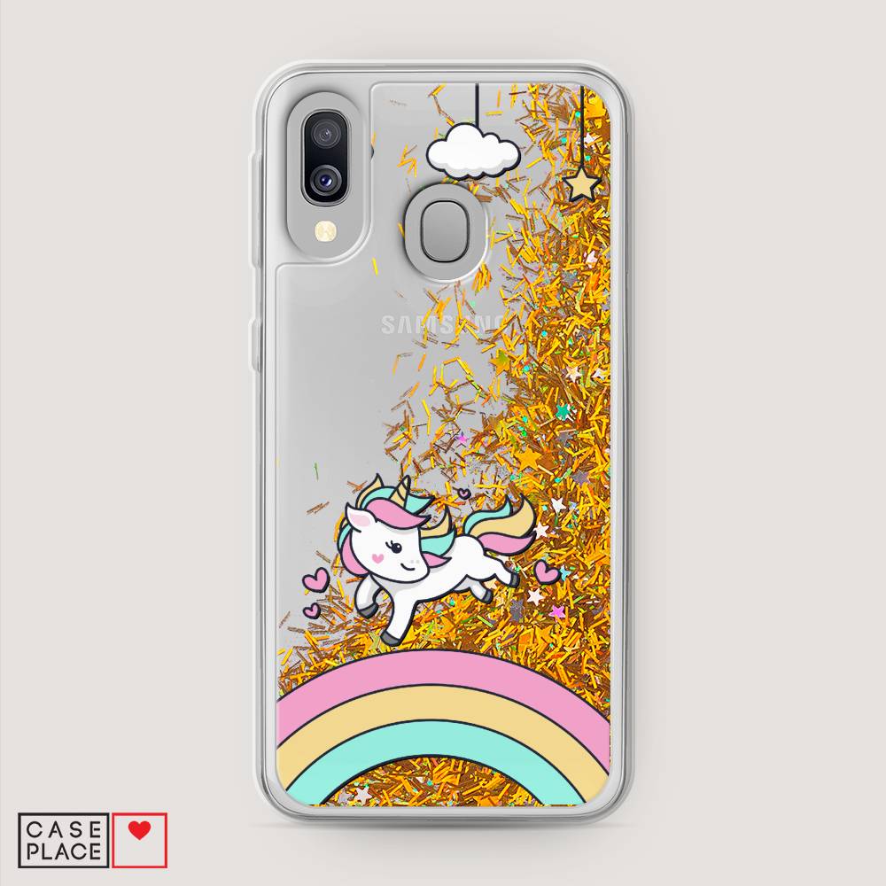 

Чехол Awog на Samsung Galaxy A40 "Единорог на радуге", Разноцветный, 28090-1
