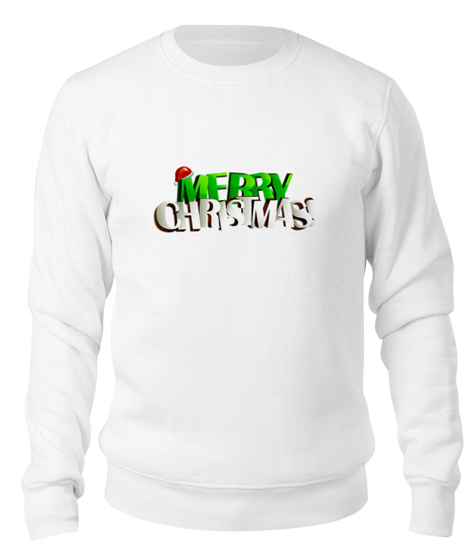 

Свитшот Printio Merry christmas белый 2XL, Merry christmas