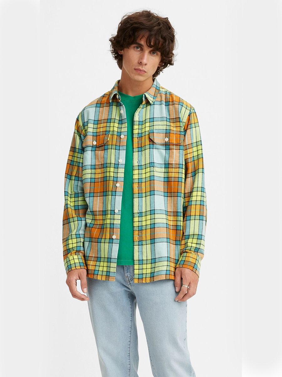 

Рубашка мужская Levi's 19573-0162 разноцветная L, Разноцветный, 19573-0162