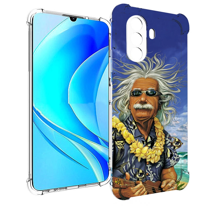

Чехол MyPads энштейн на отдыхе для Huawei Nova Y70 / Nova Y70 Plus (MGA-LX9N), Прозрачный, Tocco