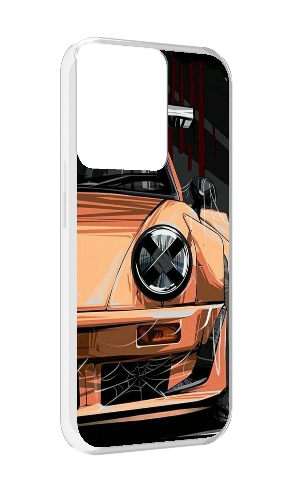 

Чехол MyPads Порш мужской для OPPO Reno 8, Прозрачный, Tocco