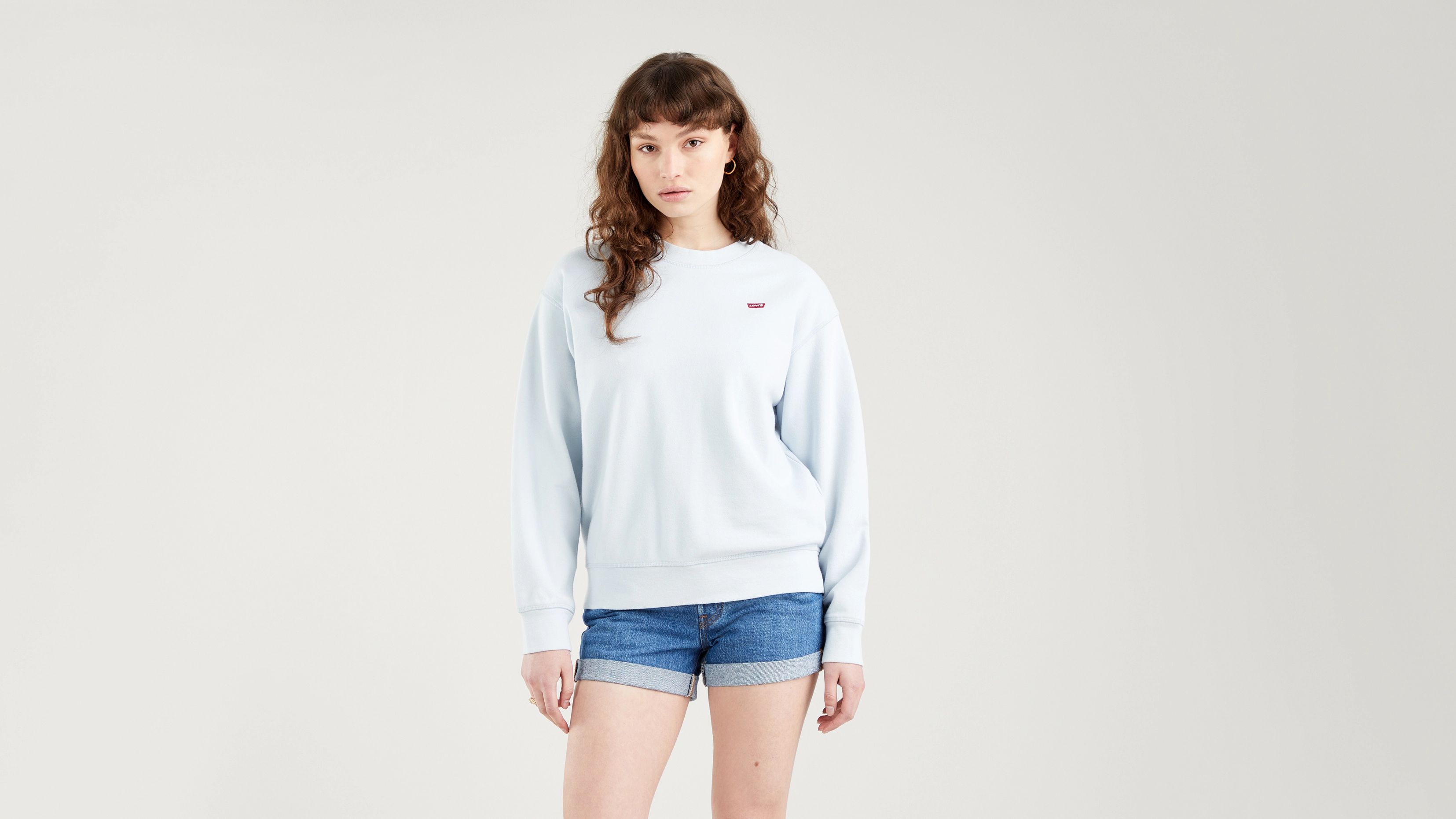 

Свитшот женский Levi's 24688-0025 голубой XL, 24688-0025