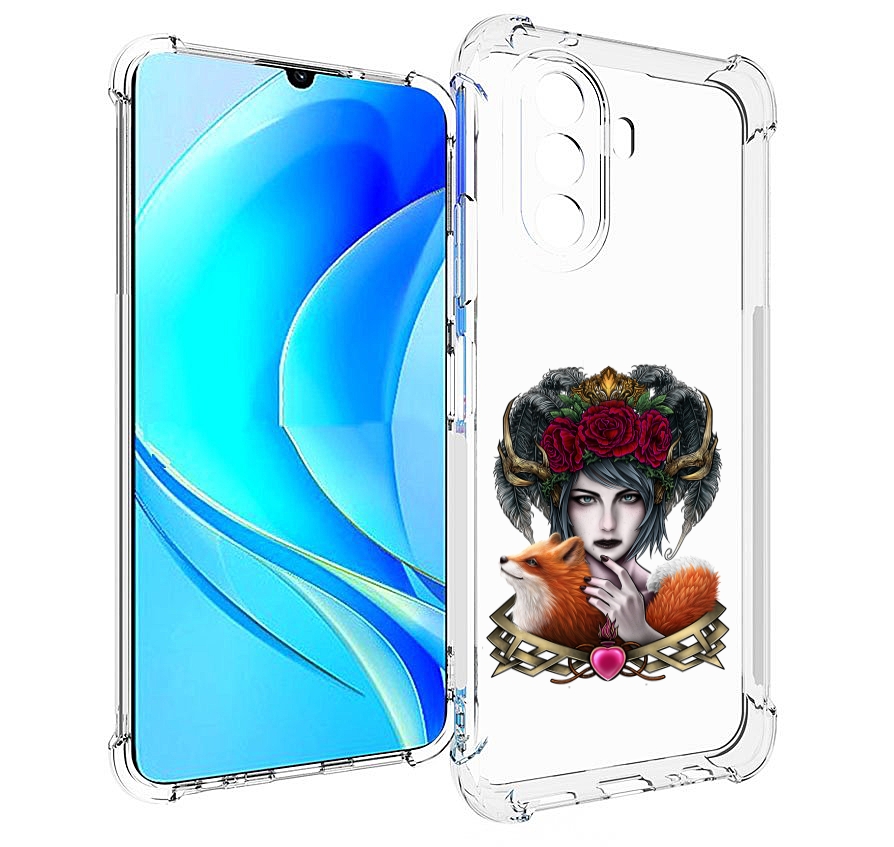 

Чехол MyPads девушка с лисой для Huawei Nova Y70 / Nova Y70 Plus (MGA-LX9N), Прозрачный, Tocco
