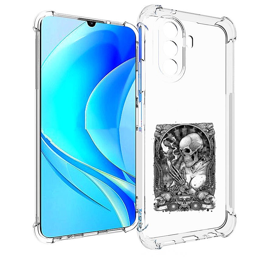 

Чехол MyPads девушка скелет для Huawei Nova Y70 / Nova Y70 Plus (MGA-LX9N), Прозрачный, Tocco