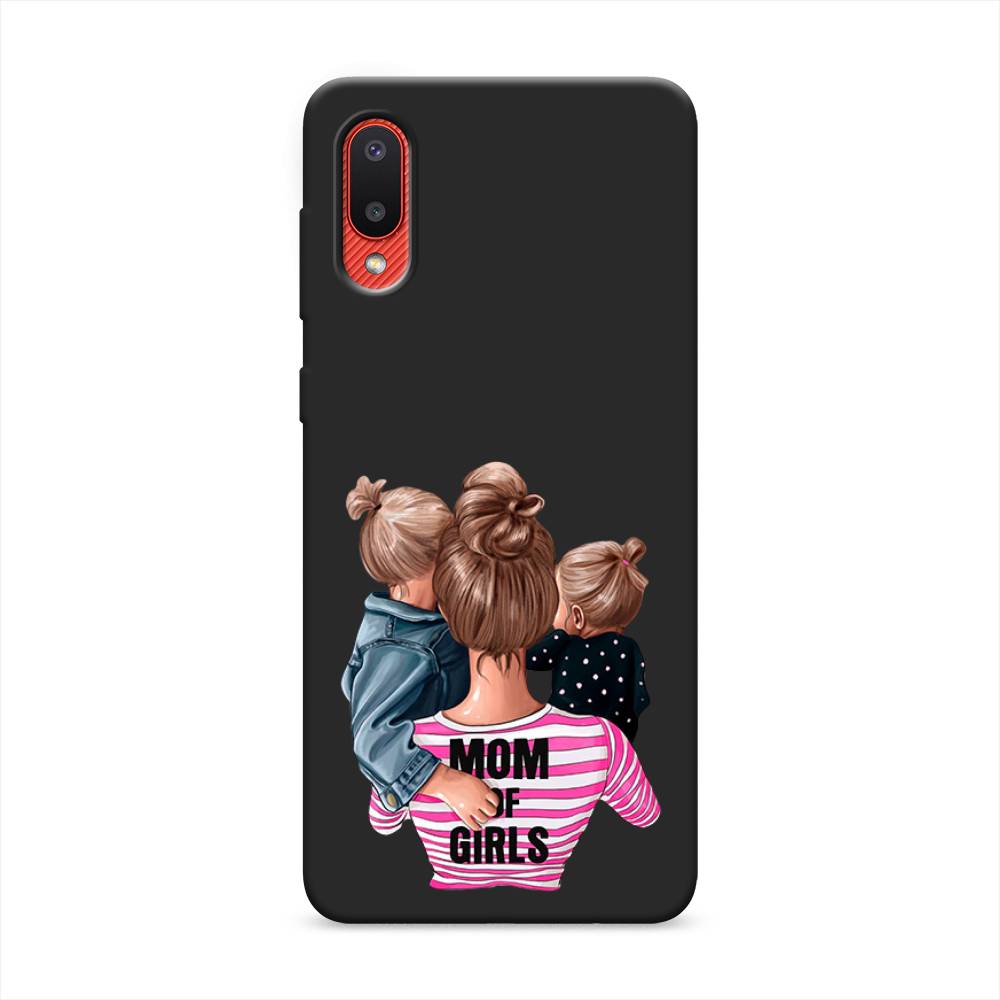 фото Матовый силиконовый чехол "mom of girls" на samsung galaxy a02 awog