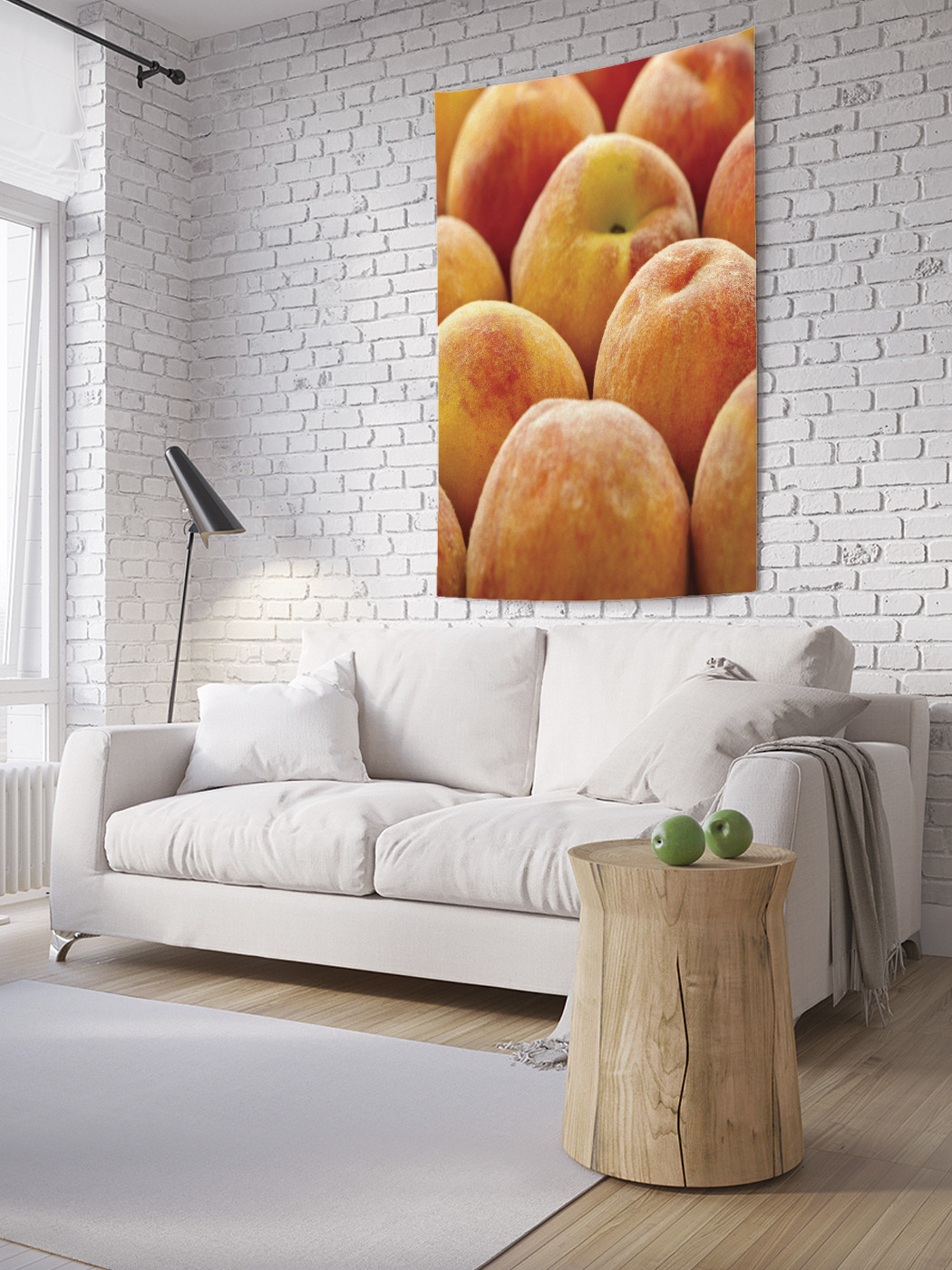 

Вертикальное фотопанно на стену JoyArty Персики 100x150 см, Персики
