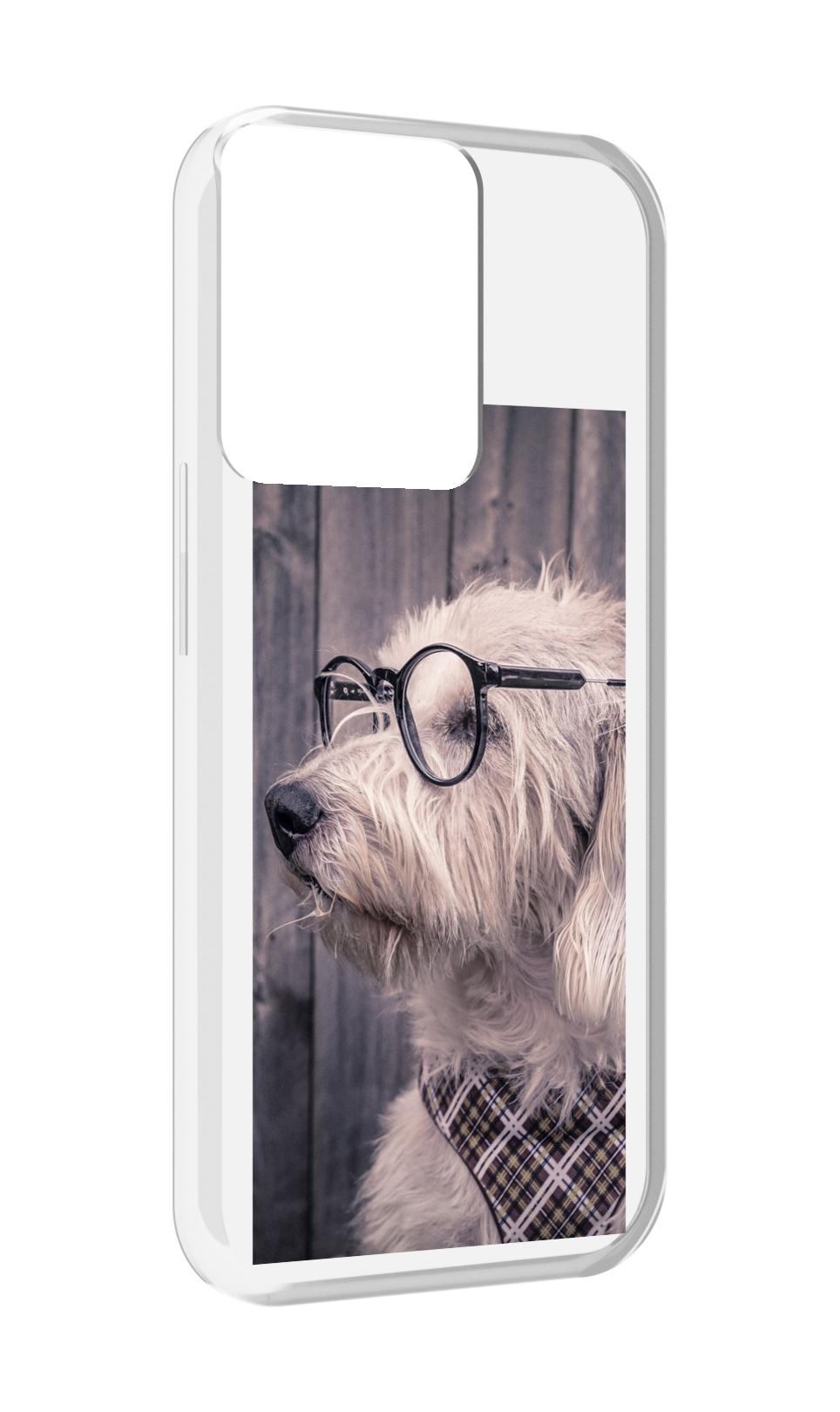 

Чехол MyPads Собака-в-очках для OPPO Reno 8, Прозрачный, Tocco