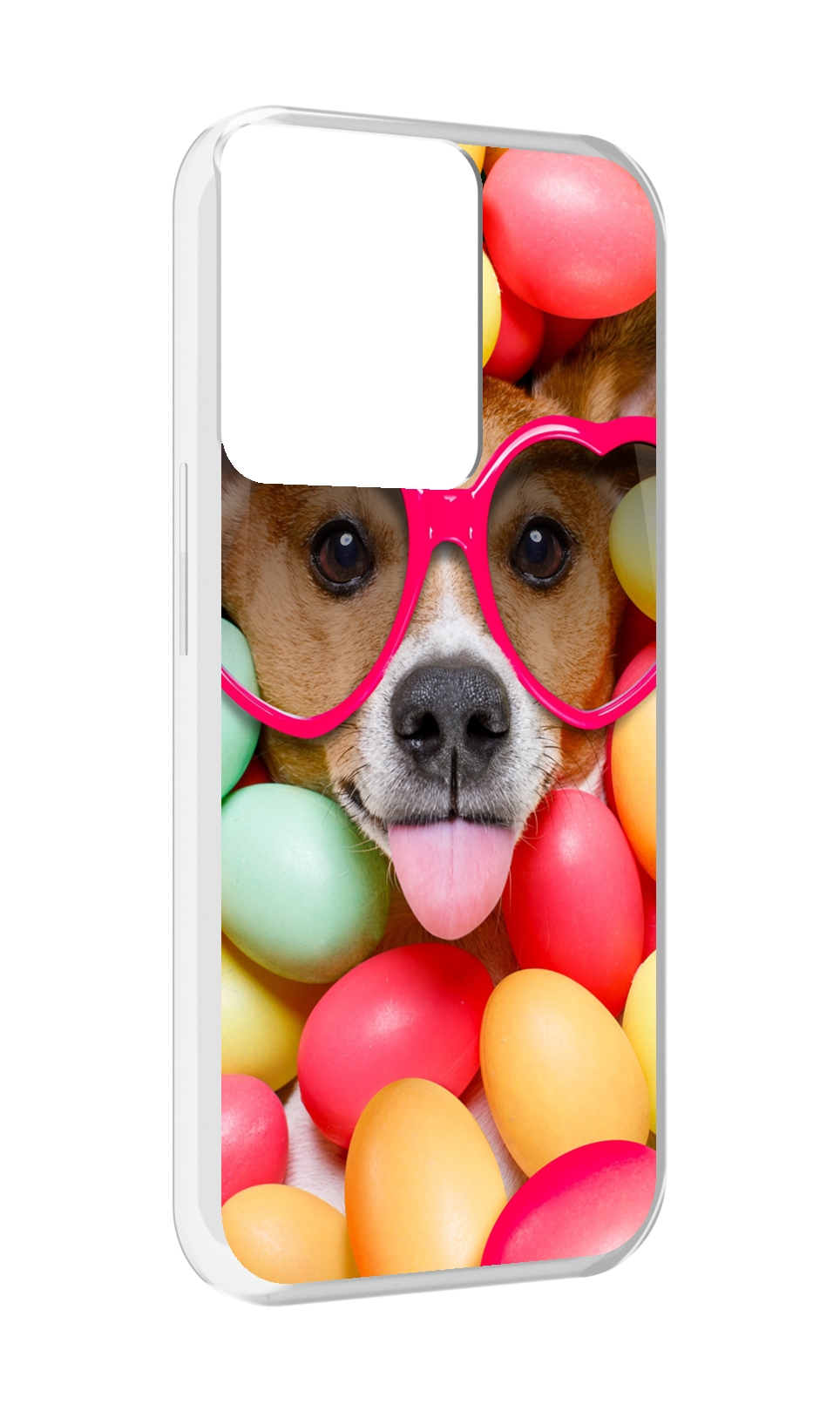 

Чехол MyPads Собака-в-яйцах для OPPO Reno 8, Прозрачный, Tocco