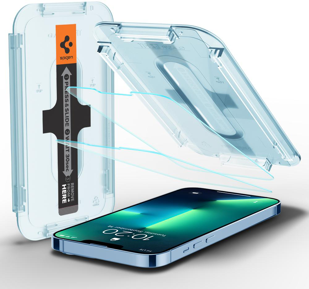 Защитное стекло Spigen Glas.tR EZ Fit Slim 2 Pack AGL03375 для iPhone 13 Pro Max (Clear)