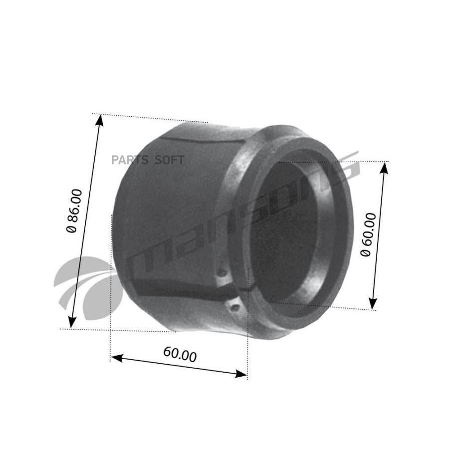 Втулка стабилизатора daf заднего 60x86x60мм mansons Mansons 200019 880₽