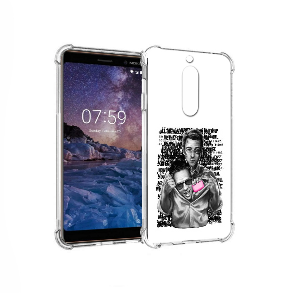

Чехол MyPads Tocco для Nokia 7 бойцовский клуб (PT95887.123.242), Прозрачный, Tocco