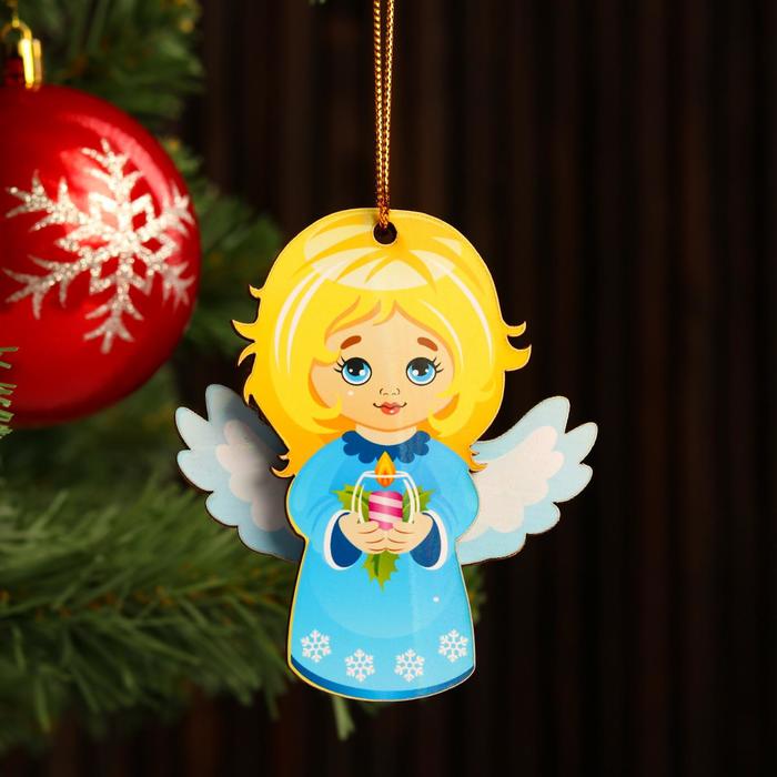 

Елочная игрушка Персонаж ангелочек 5452005-2p 2 шт. разноцветный, Персонаж ангелочек