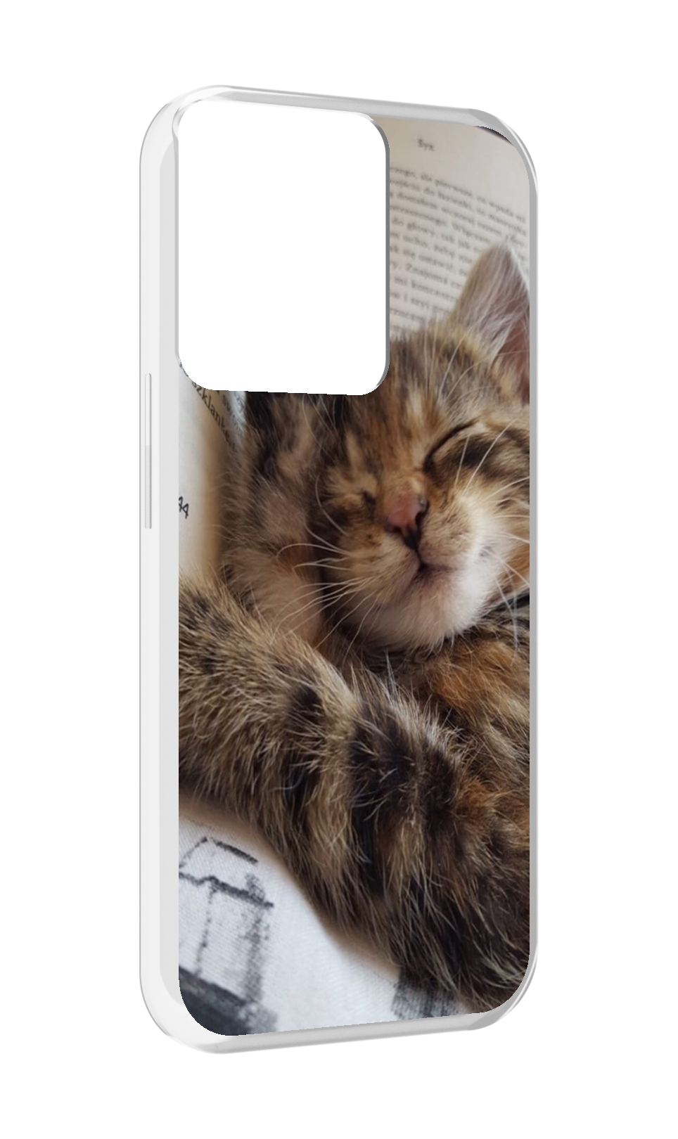 

Чехол MyPads Спящий-котенок для OPPO Reno 8, Прозрачный, Tocco