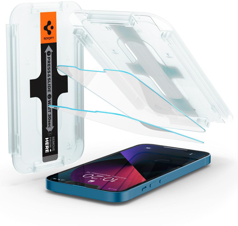 Защитное стекло Spigen Glas.tR EZ Fit Slim 2 Pack AGL03396 для iPhone 13 mini (Clear)