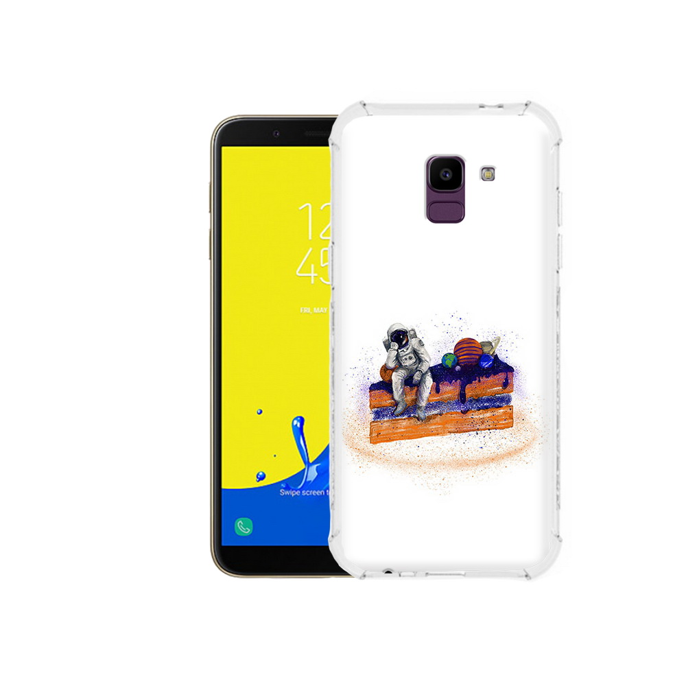 

Чехол MyPads Tocco для Samsung Galaxy J6 (2018) торт с планетами, Прозрачный, Tocco