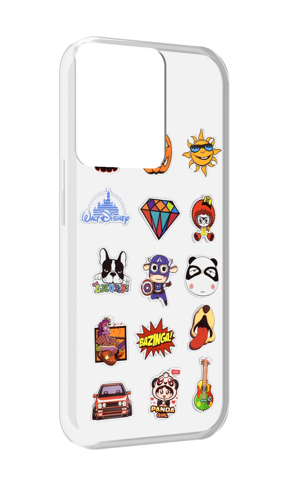 

Чехол MyPads Стикеры-2 для OPPO Reno 8, Прозрачный, Tocco