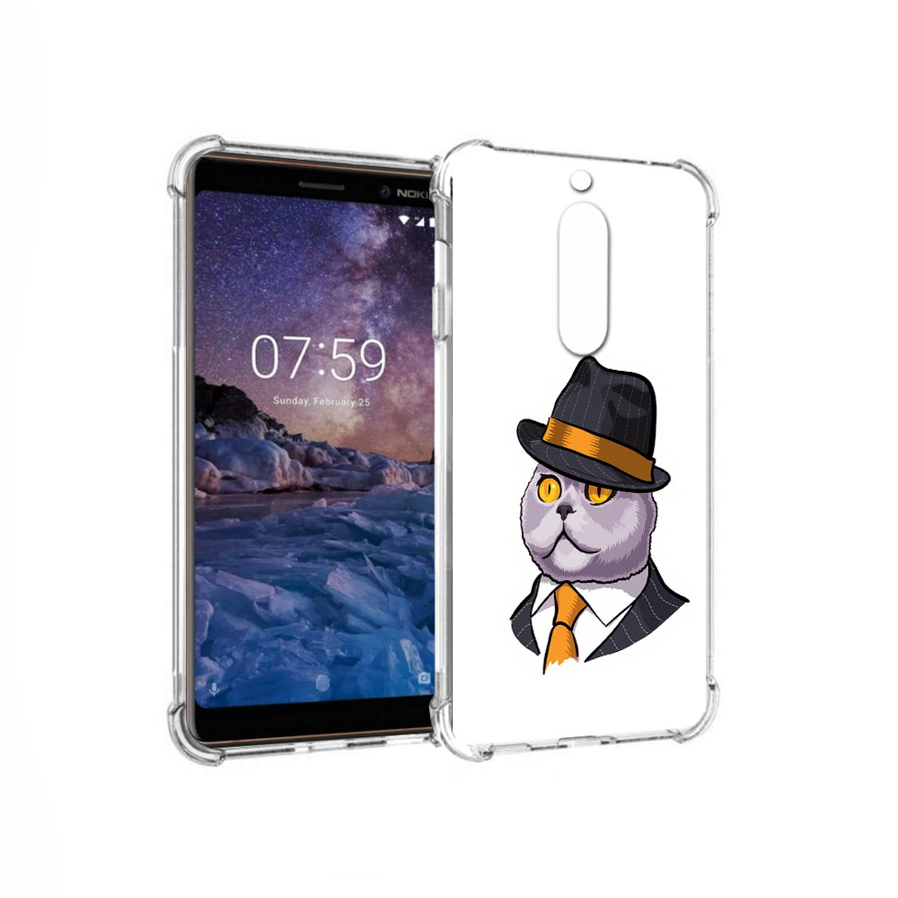 

Чехол MyPads Tocco для Nokia 7 британец (PT95887.123.247), Прозрачный, Tocco