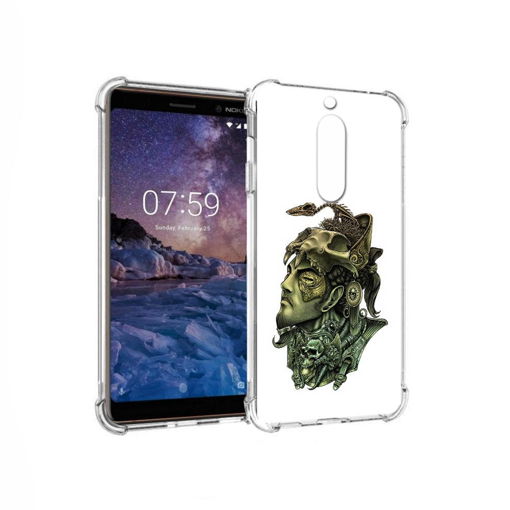 

Чехол MyPads Tocco для Nokia 7 бронзовый воин (PT95887.123.248), Прозрачный, Tocco
