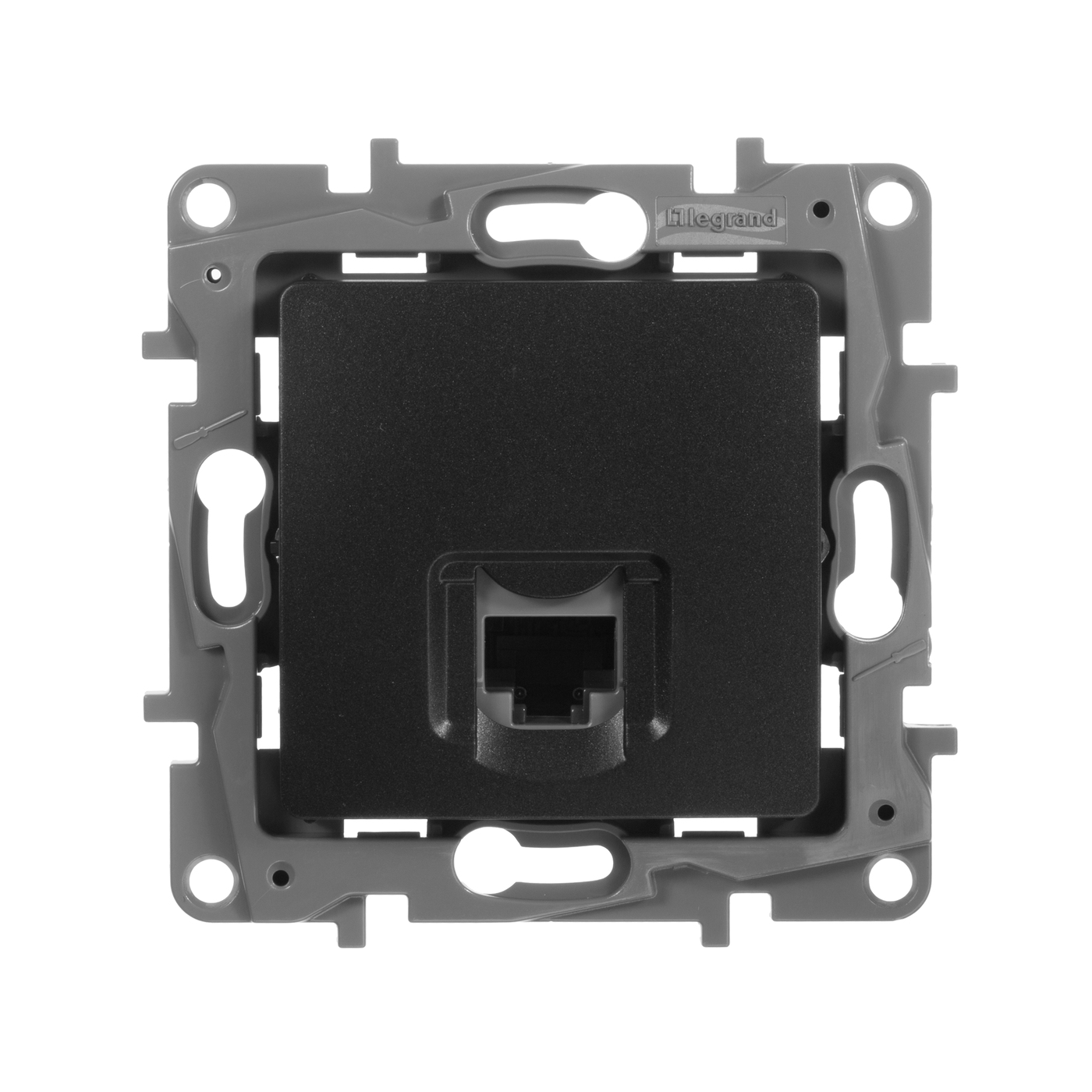 

Розетка компьютерная Legrand Etika 1-ая RJ45, кат 5е UTP, 2шт, 672641.2, Черный