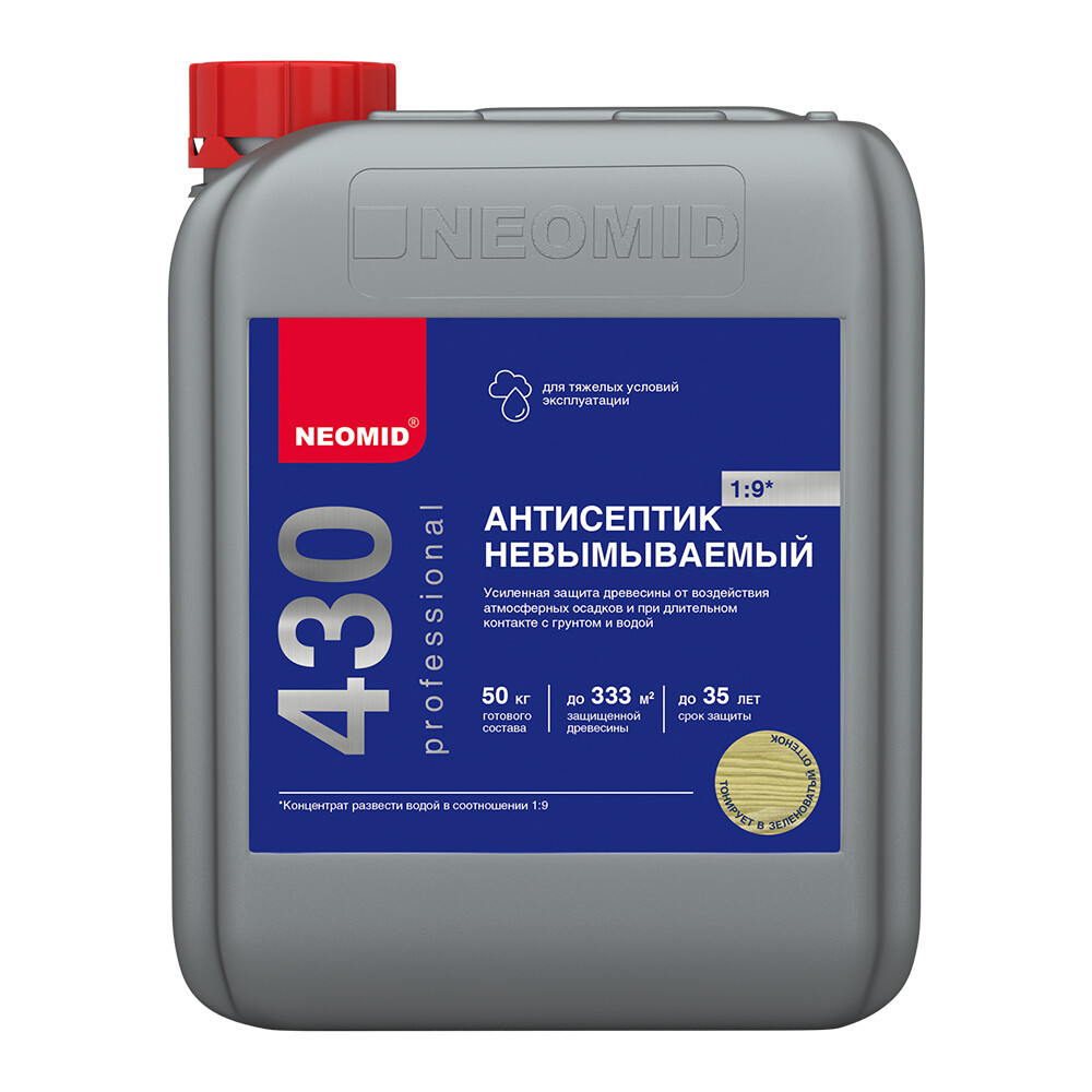 

Антисептик Neomid 430 Еco 5 кг, Зеленый