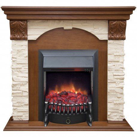 

Современный камин для загородного дома Real-Flame Dublin с очагом Fobos/Majestic, Dublin LUX STD/EUG/24 AO с очагом Fobos s Lux BL/BR, Majestic s Lux BL/BR