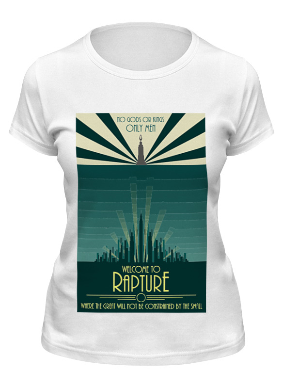

Футболка женская Printio Bioshock - only the great белая XL, Белый, Bioshock - only the great