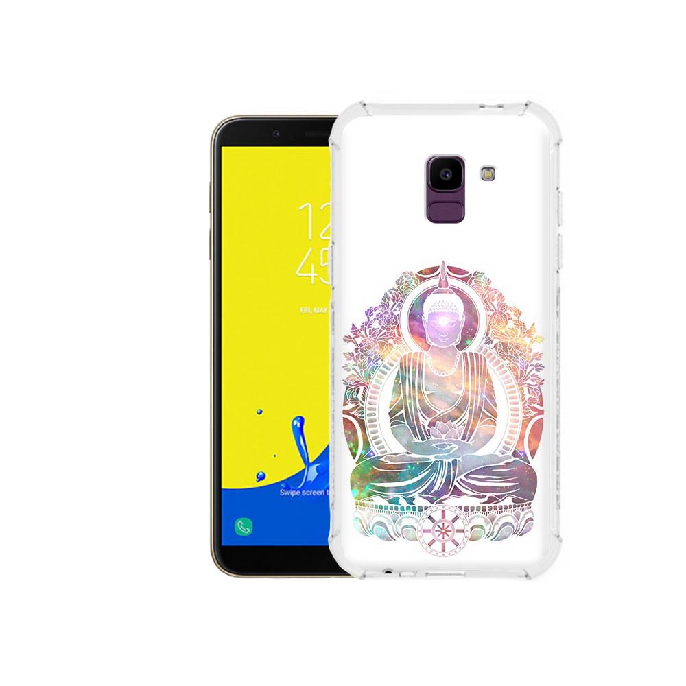 

Чехол MyPads Tocco для Samsung Galaxy J6 (2018) умный мужчина абстракция, Прозрачный, Tocco